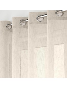 CARLIN Voile con occhielli intrecciati