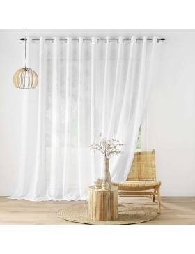 CARLIN Voile con occhielli intrecciati
