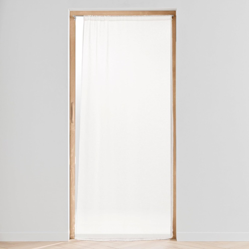 Panel de bolsillo para barra de cortina transparente de 90 x 200 cm