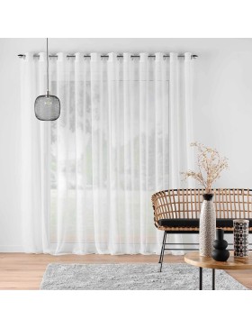 Painel de ilhós HALTONA com efeito de linho tecido