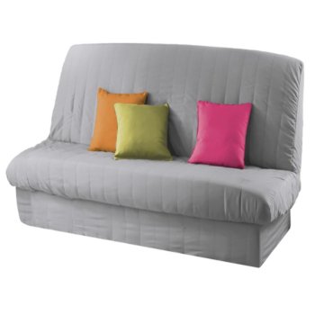 housse de clic clac matelassée gris