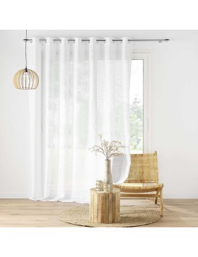 Pannello con occhielli effetto lino intrecciato HALTONA