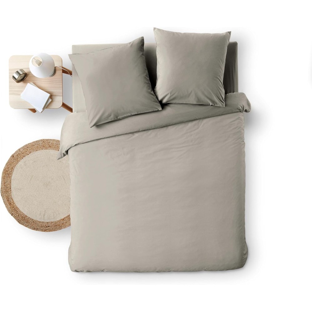 Juego de cama de 3 piezas - 100 % algodón teñido en hilo - Meline