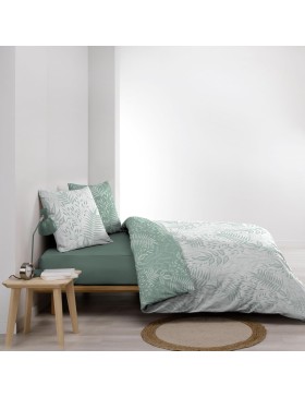 3-delige bedrukte beddengoedset met 57 draden per inch - CASSIA SAGE