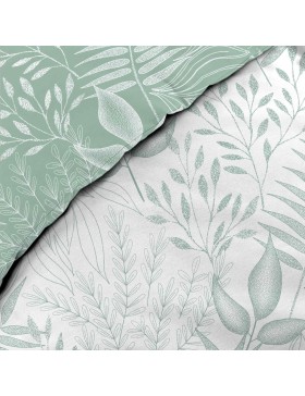 3-delige bedrukte beddengoedset met 57 draden per inch - CASSIA SAGE