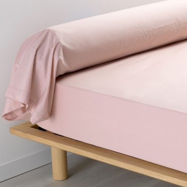Taie De Traversin 85x185 cm Percale Rose