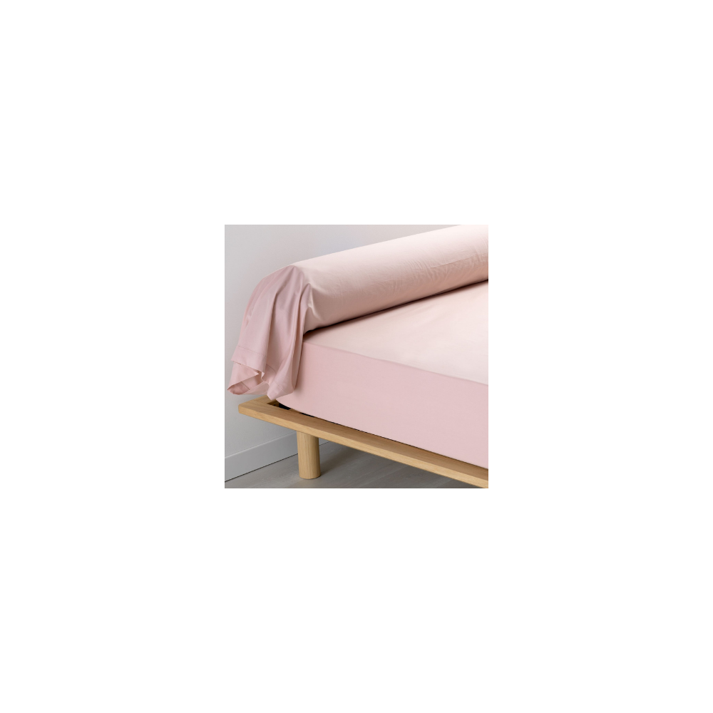Taie De Traversin 85x185 cm Percale Rose