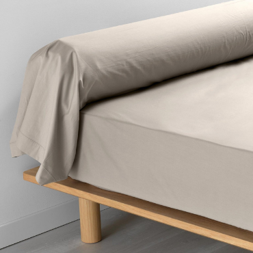 Taie De Traversin 85x185 cm Percale Naturel