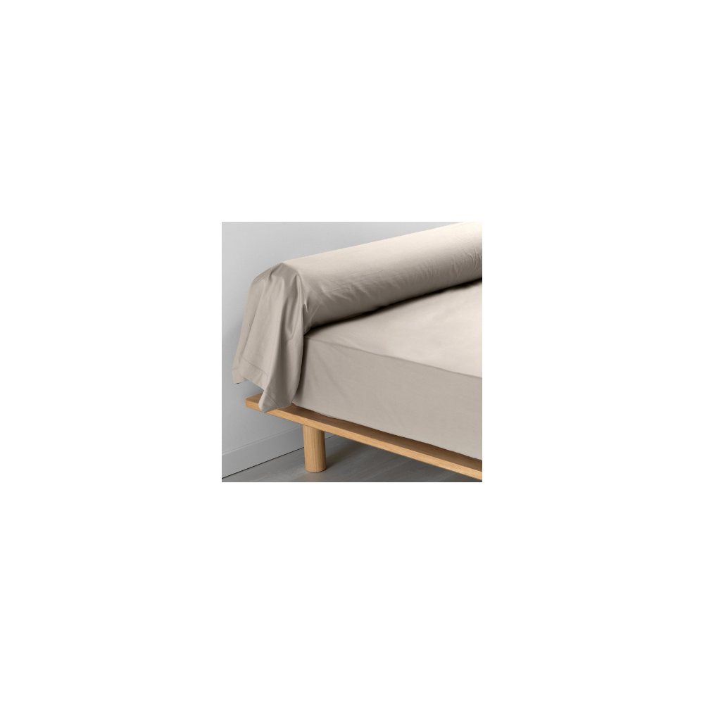 Taie De Traversin 85x185 cm Percale Naturel