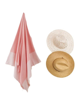 Toalla de playa Honeycomb 100% algodón - Suave y cómoda - Toalla de playa - 100x200cm