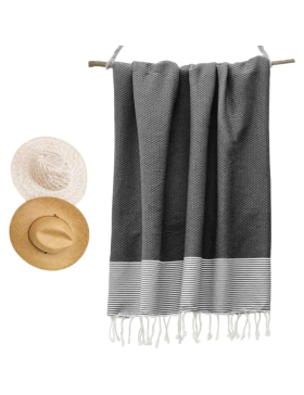 Telo mare a nido d'ape 100% cotone - Morbido e confortevole - Telo mare - 100x200cm