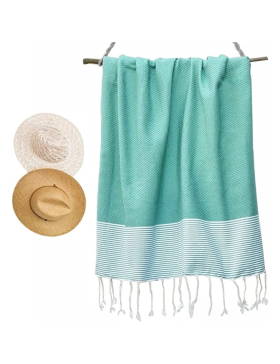 Toalha de Praia Favo de Mel 100% Algodão - Macia e Confortável - 100x200cm