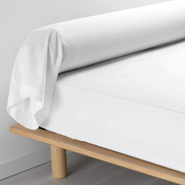 Taie De Traversin 85x185 cm Percale Blanc