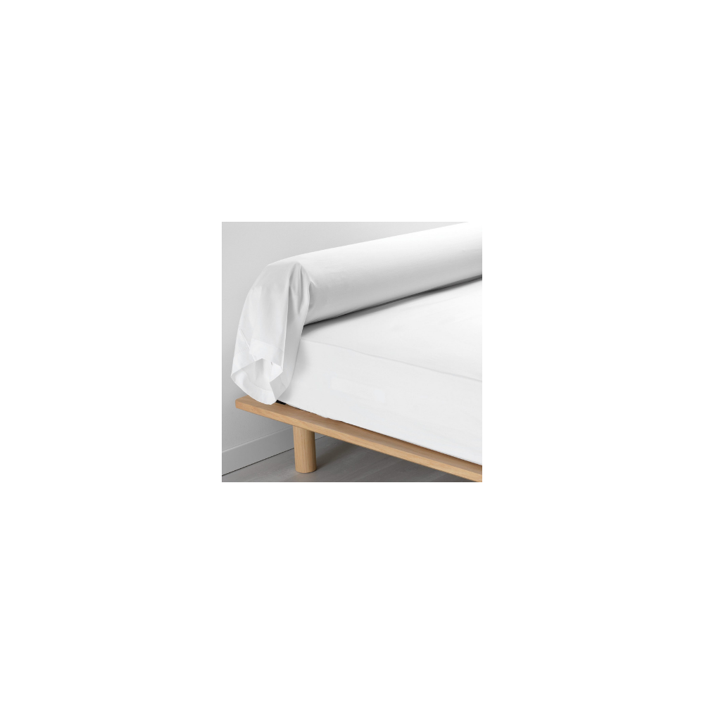 Taie De Traversin 85x185 cm Percale Blanc