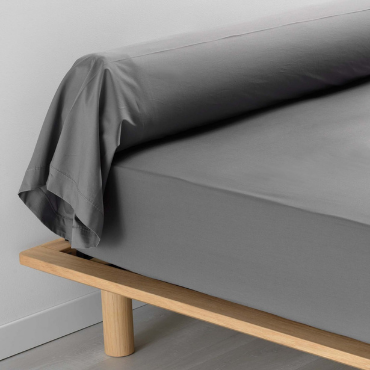 Taie De Traversin 85x185 cm Percale Anthracite