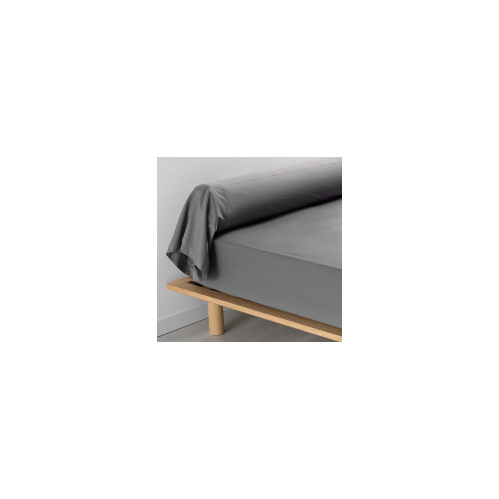 Taie De Traversin 85x185 cm Percale Anthracite