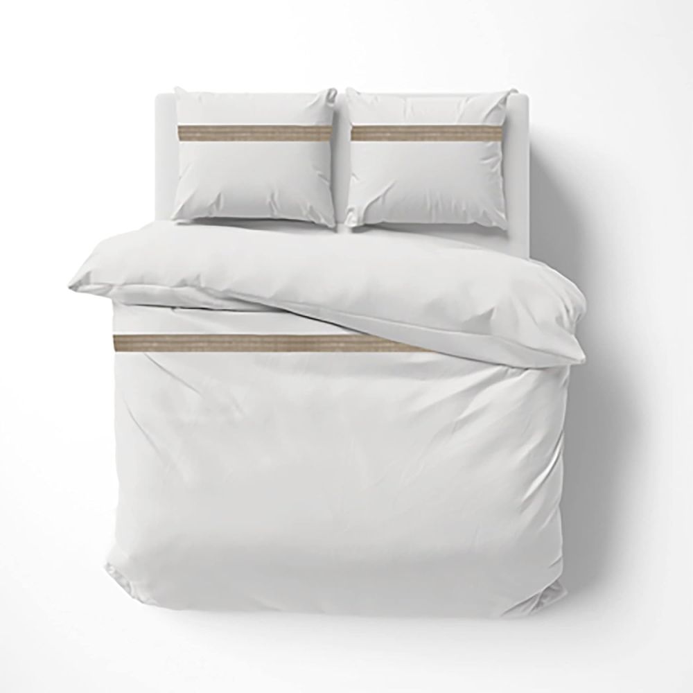 Parure de lit 100% Coton 3 pièces – Housse de Couette + Taies d’Oreillers 63x63cm – Laly Parure de lit 100% Coton 3 pièces – Housse de Couette + Taies d’Oreillers 63x63cm – Laly