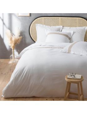 Parure de lit 100% Coton 3 pièces – Housse de Couette + Taies d’Oreillers 63x63cm – Laly