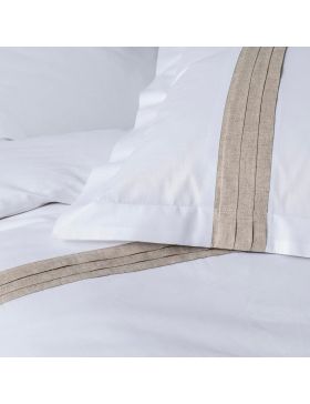 Parure de lit 100% Coton 3 pièces – Housse de Couette + Taies d’Oreillers 63x63cm – Laly