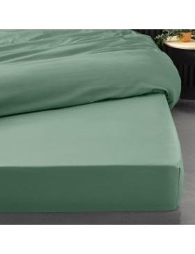 Lençol de percal com elástico - bolso de 30 cm