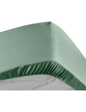 Sábana bajera ajustable de percal - Bolsillo de 30 cm