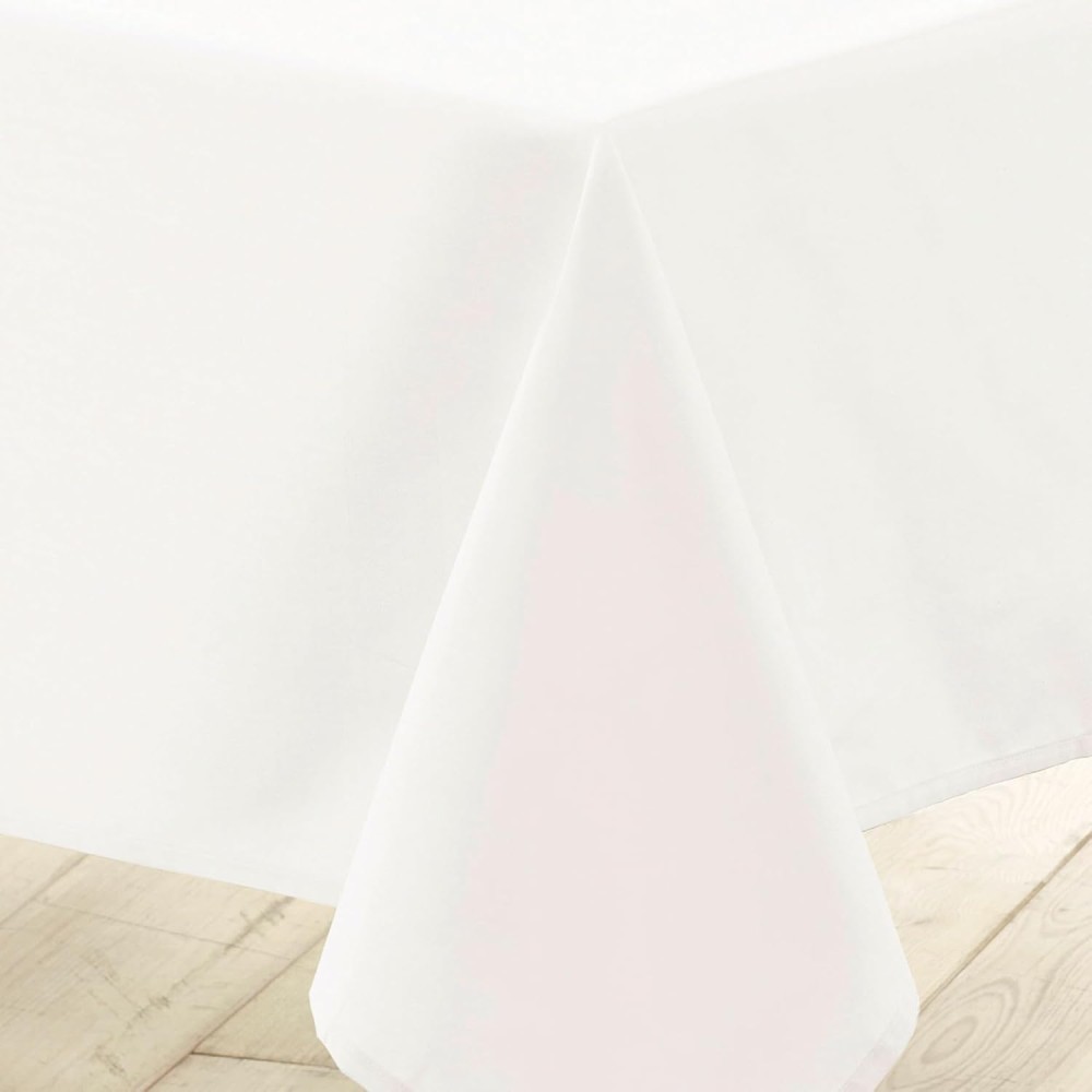 Nappe Blanche Unie en Polyester – Élégante et Facile d’Entretien