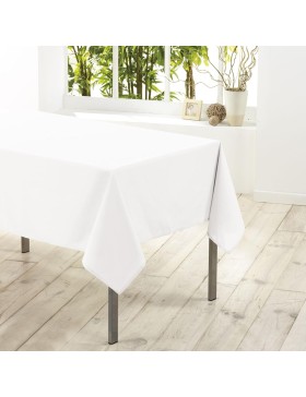 Nappe Blanche Unie en Polyester – Élégante et Facile d’Entretien