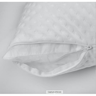 Rechteckiges Memory Foam-Kissen mit abnehmbarem Bezug – 40 x 60 cm