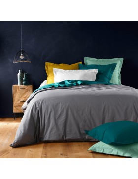 Saldi Biancheria - Federa Cuscino Lina Bolster 85x185 cm - 100% Cotone - Certificato Oeko-TEX