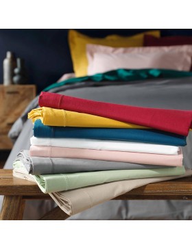 Promo Linge - Drap Plat Lina - 100% Coton - Certifié Oeko-TEX r