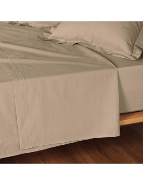 Promo Linge - Drap Plat Lina - 100% Coton - Certifié Oeko-TEX