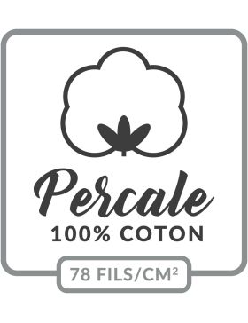 Promo Linge - Drap Plat Percal - 100% Coton - Certifié Oeko-TEX