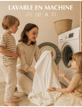Ultra-waterdichte, anti-huisstofmijt matrasbeschermer – Matrashoes – 30 cm kap