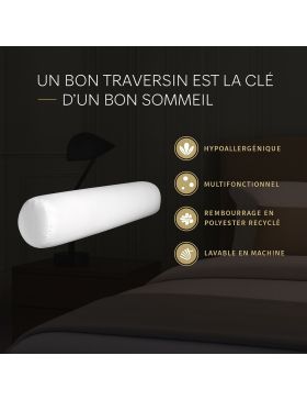 Traversin Uni Confort 200cm, polochon de Haute qualité