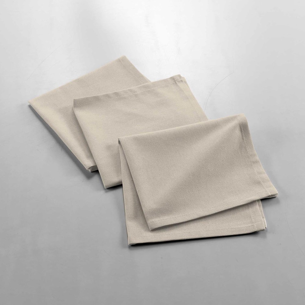 Lot de 3 Serviettes de Table 100% Coton Recyclé – Certifiées Oeko-TEX
