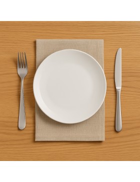 Lot de 3 Serviettes de Table 100% Coton Recyclé – Certifiées Oeko-TEX