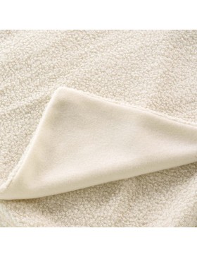 Manta de rizo lisa ultra suave de lana 100 % poliéster – Certificación Oeko-Tex