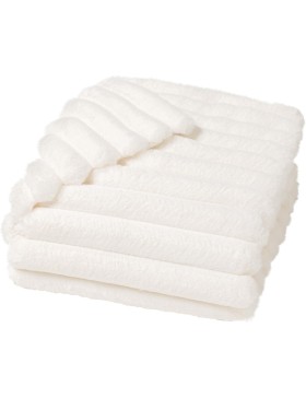 Coperta in pelliccia sintetica ultra morbida 100% poliestere – BOUDOIR – Certificata Oeko-TEX