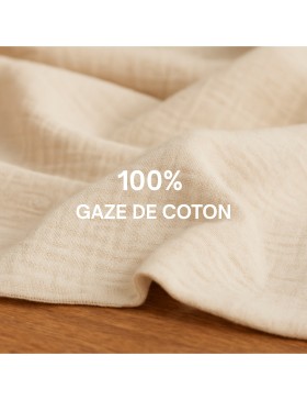 Parure de Lit en Gaze de Coton 240 x 220 cm