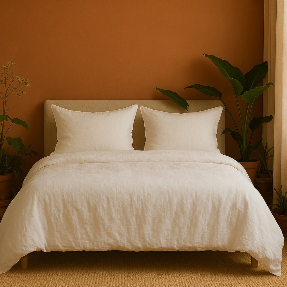 Parure de Lit en Gaze de Coton 240 x 220 cm