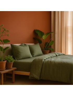 Juego de cama de gasa de algodón 240 x 220 cm