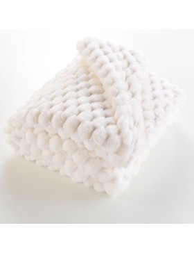 Manta XXL de pele sintética e sherpa 100% poliéster – FROSTY – Certificação Oeko-TEX