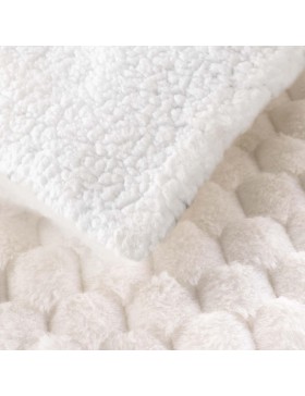 Manta XXL de pele sintética e sherpa 100% poliéster – FROSTY – Certificação Oeko-TEX