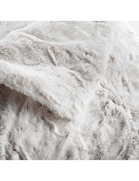 Coperta in pelliccia sintetica e sherpa 100% poliestere – ALASKA – certificata Oeko-TEX