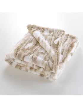 Coperta in pelliccia sintetica e sherpa 100% poliestere – CHEYENNE – certificata Oeko-TEX