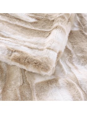 Coperta in pelliccia sintetica e sherpa 100% poliestere – CHEYENNE – certificata Oeko-TEX