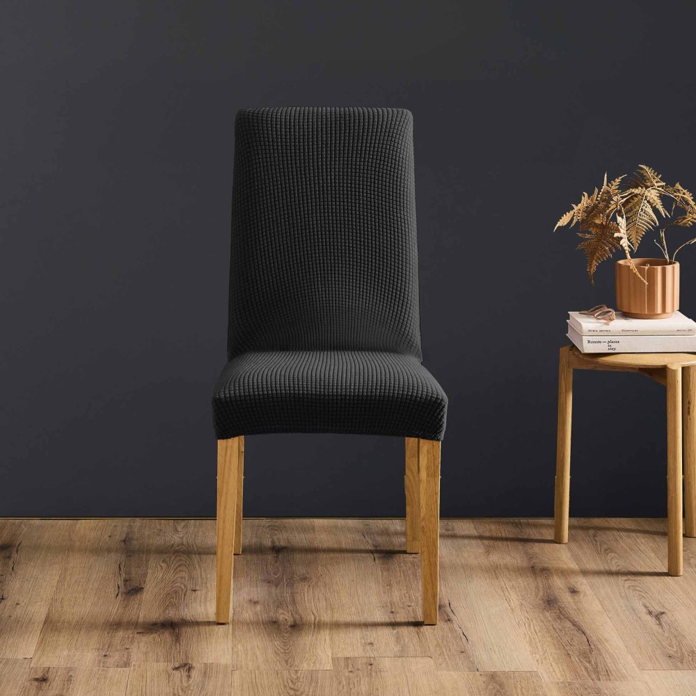 Funda de silla elástica de poliéster gofrado con certificación Oeko-TEX