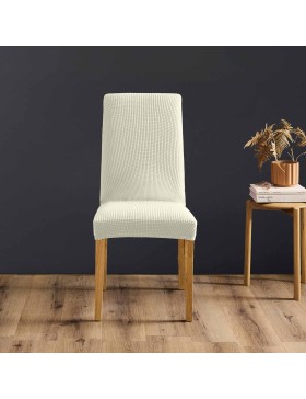 Housse de Chaise Extensible Polyester Gaufré – Protection Élastique Lavable pour Chaises – Certifiée Oeko-TEX