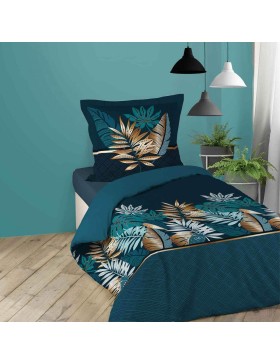 Jogo de cama ALIANOR - 100% algodão estampado, macio e com certificação Oeko-Tex.