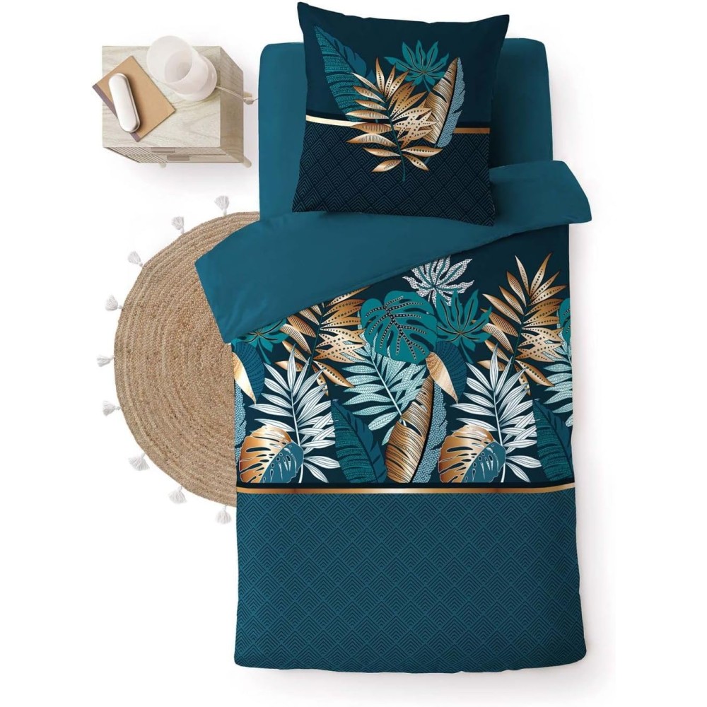 Parure ALIANOR - 100% Coton Imprimée, Douce et Certifiée Oeko-Tex